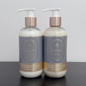 Bath & Body Works Aromatherapy Black Tea Moisturizing Body Lotion (Set of 2)